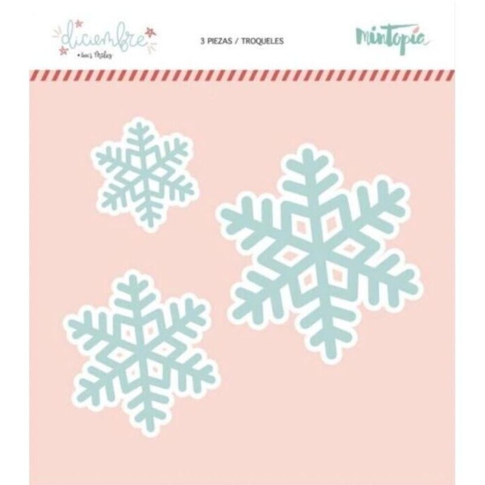 RARE Snowflake Metal Cutting Dies Mintopia‎ Diciembre Troquel Copos-1